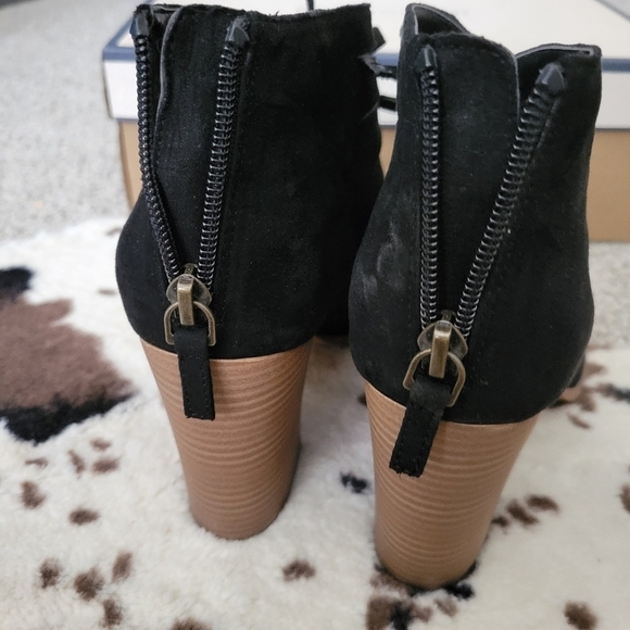 MELROSE AND MARKET FAUX SUEDE LACE UP BLOCK SANDAL 8.5 - Picture 5 of 9